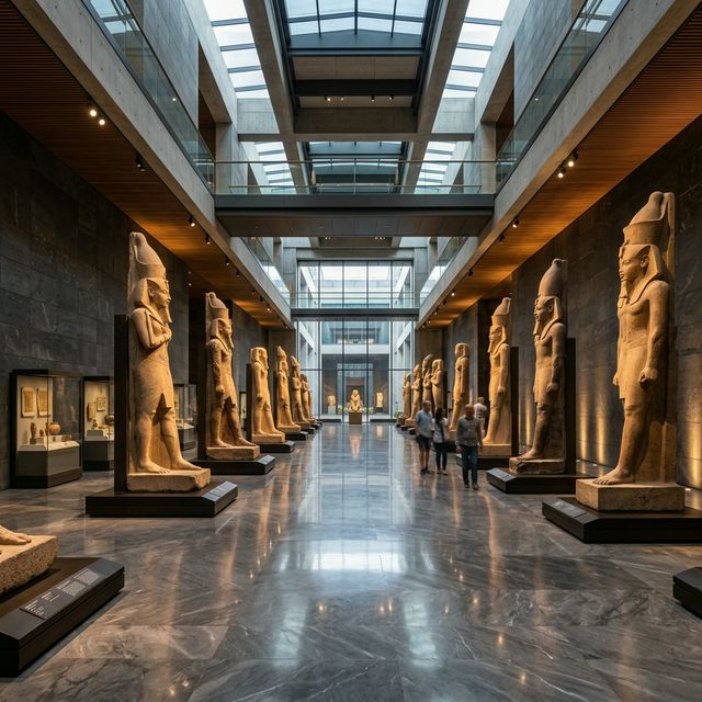 Modern museum gallery